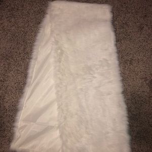 Faux fur shawl